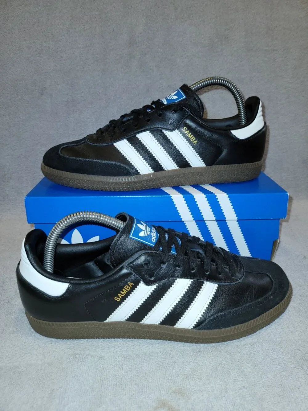 Adidas Samba OG Originals Black White Brown Gum IE3676 Sneakers Big Kids Size 7